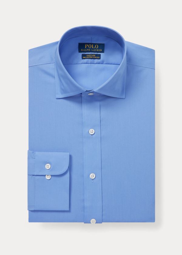 Koszule Ralph Lauren Custom Fit Poplin Shirt Męskie Niebieskie | QDFN3042