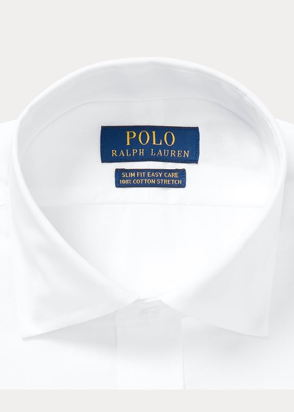 Koszule Ralph Lauren Easy Care Stretch Poplin Shirt - All Fits Męskie Białe | AOVO9655