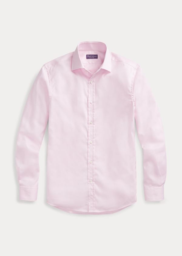 Koszule Ralph Lauren Easy Care Twill Shirt Męskie Różowe | RBCS8616