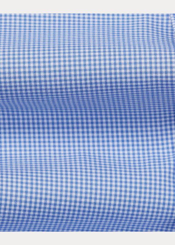 Koszule Ralph Lauren Estate Slim Gingham Shirt Męskie Niebieskie Białe | IQRY9383