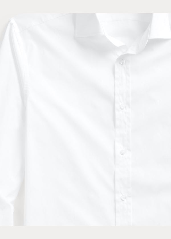 Koszule Ralph Lauren French-Cuff Jacquard Shirt Męskie Białe | FVBZ0036