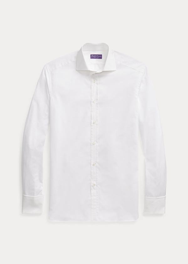 Koszule Ralph Lauren French Cuff Poplin Shirt Męskie Białe | EPSY0263