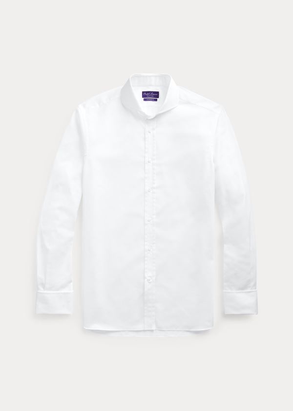 Koszule Ralph Lauren Keaton French-Cuff Shirt Męskie Białe | SVSE6834