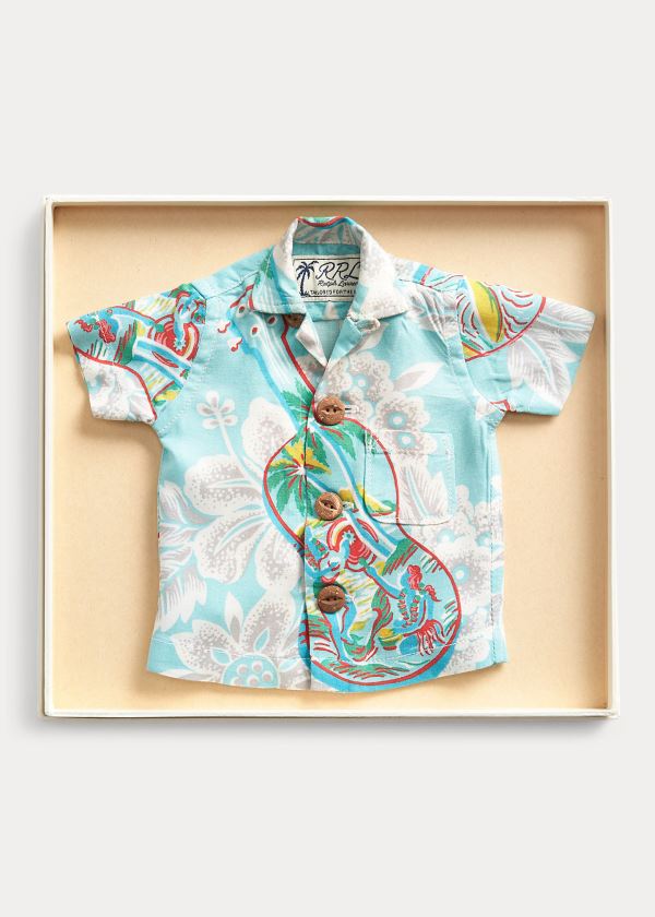 Koszule Ralph Lauren Limited Edition Mini Shirt Męskie Granatowe Kolorowe | OGAB5200