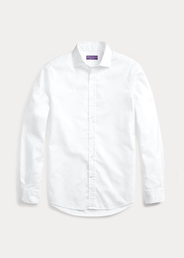 Koszule Ralph Lauren Oxford Shirt Męskie Białe | ZOZD1352