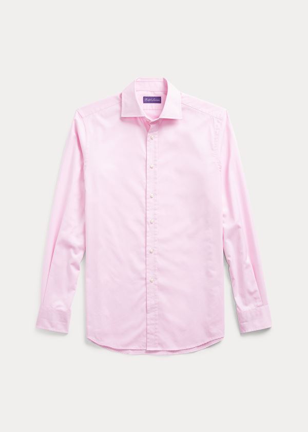 Koszule Ralph Lauren Oxford Shirt Męskie Różowe | SPDY5829