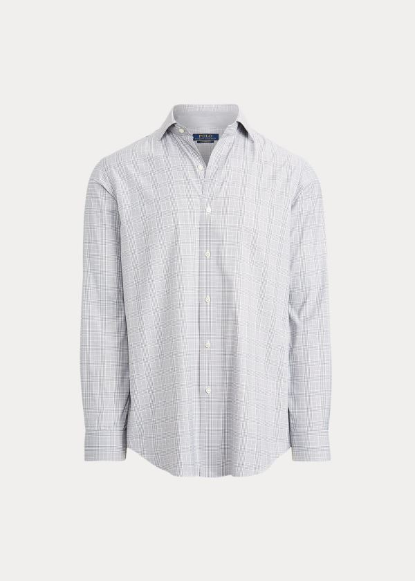 Koszule Ralph Lauren Performance Twill Shirt Męskie Szare Fioletowe | AHQA6923