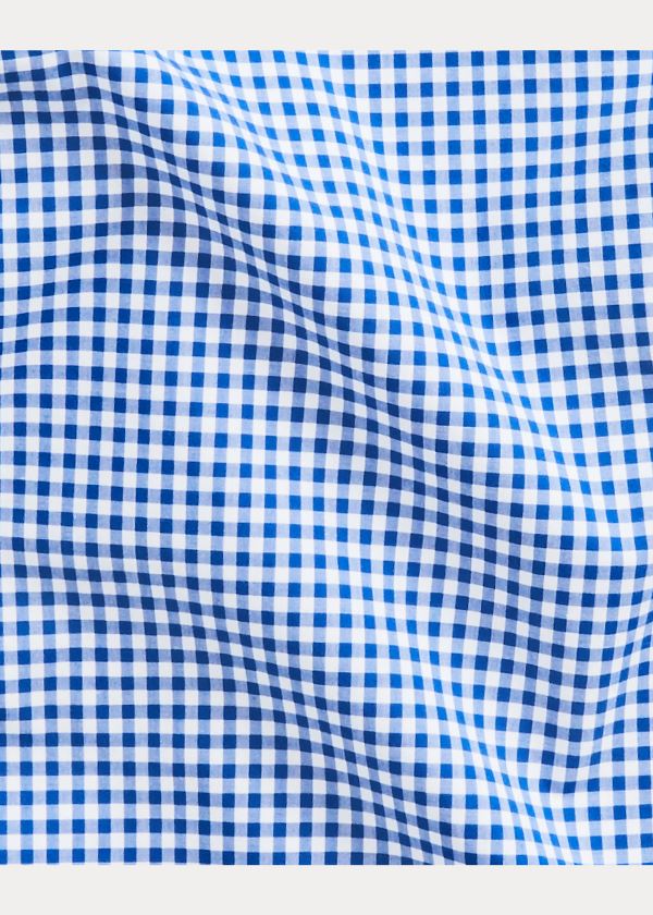 Koszule Ralph Lauren Plaid Poplin Shirt - All Fits Męskie Niebieskie Białe | WAID2342