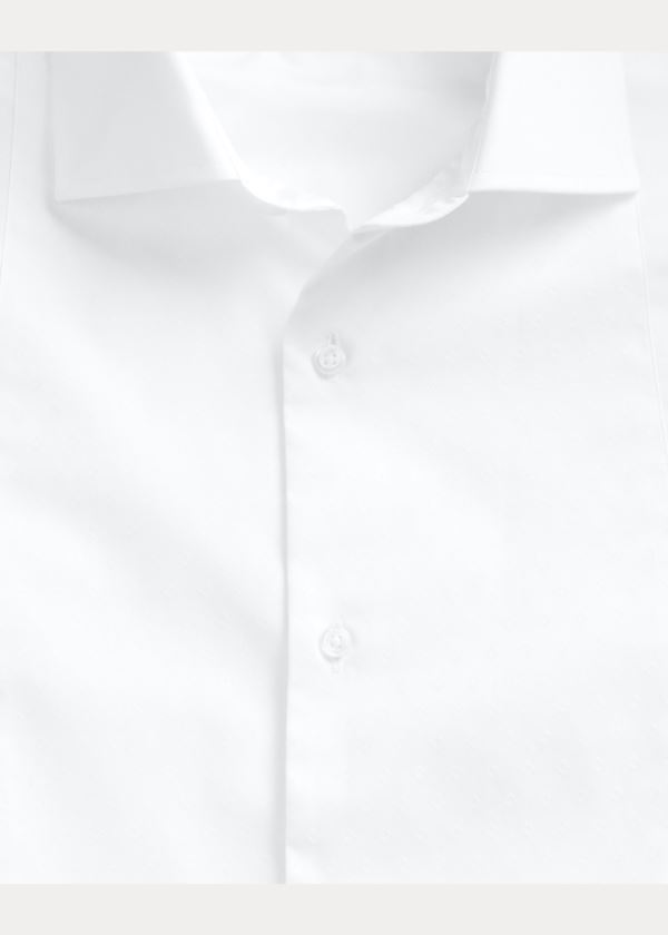 Koszule Ralph Lauren Poplin Tuxedo Shirt Męskie Białe | ZODF2716