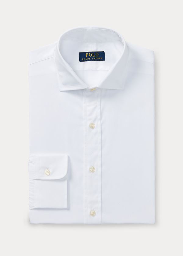 Koszule Ralph Lauren Standard Fit Cotton Shirt Męskie Białe | JRDN1921