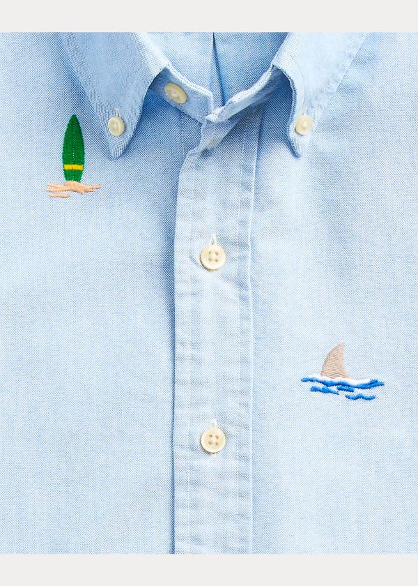 Koszule Ralph Lauren Surfboard Oxford Shirt Męskie Niebieskie | TYSH5514