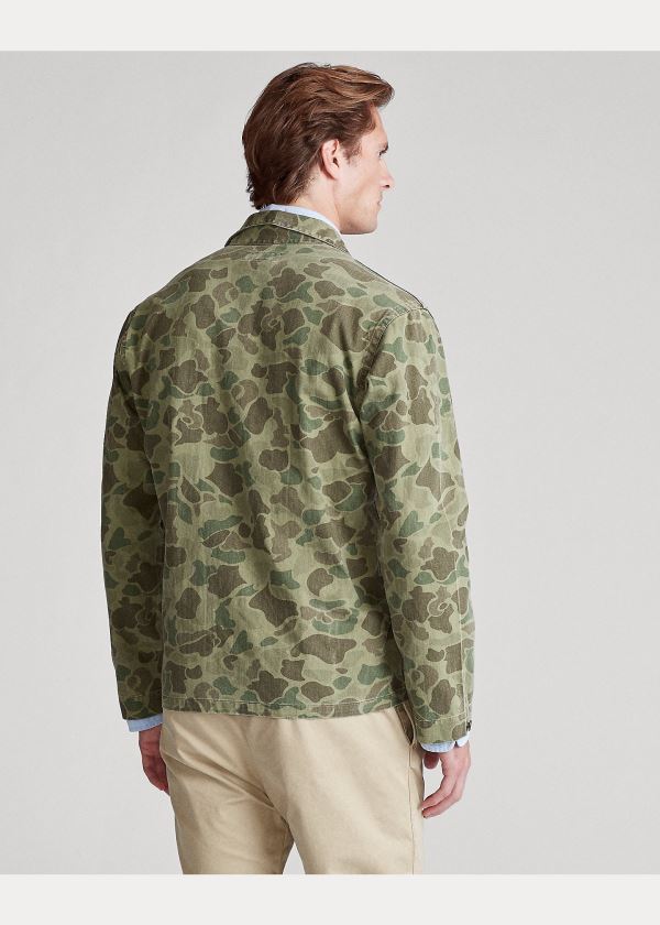 Koszule Ralph Lauren The Classic Fit Camo Workshirt Męskie Camo | SJHV0554