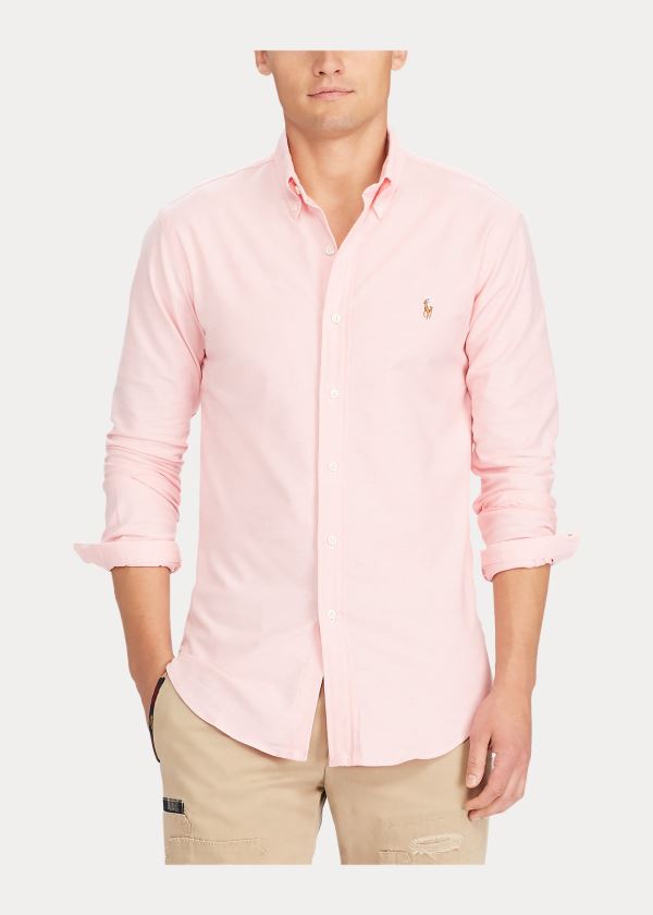 Koszule Ralph Lauren The Iconic Oxford Shirt Męskie Różowe | DCPX0420