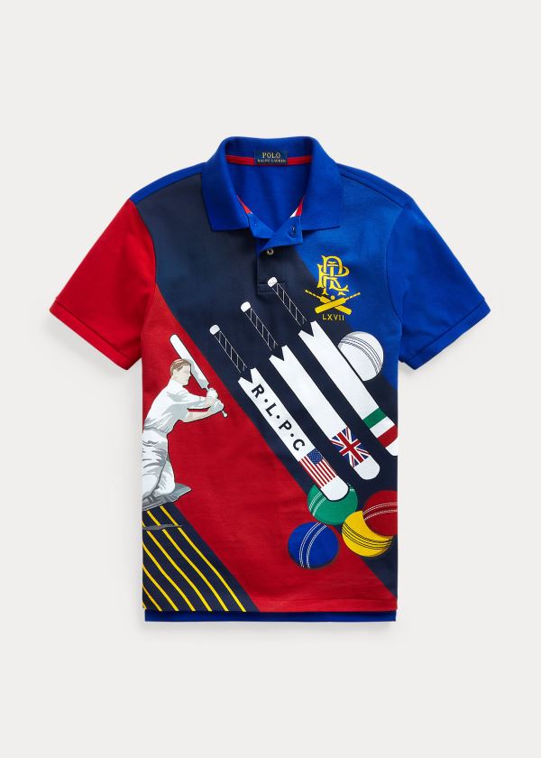 Koszulki Polo Ralph Lauren Classic Fit Cricket Mesh Polo Męskie Kolorowe | EJJJ0826