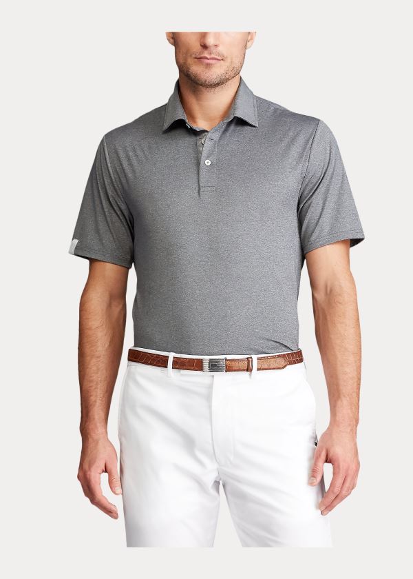 Koszulki Polo Ralph Lauren Classic Fit Performance Polo Męskie Szare | XUFU5843