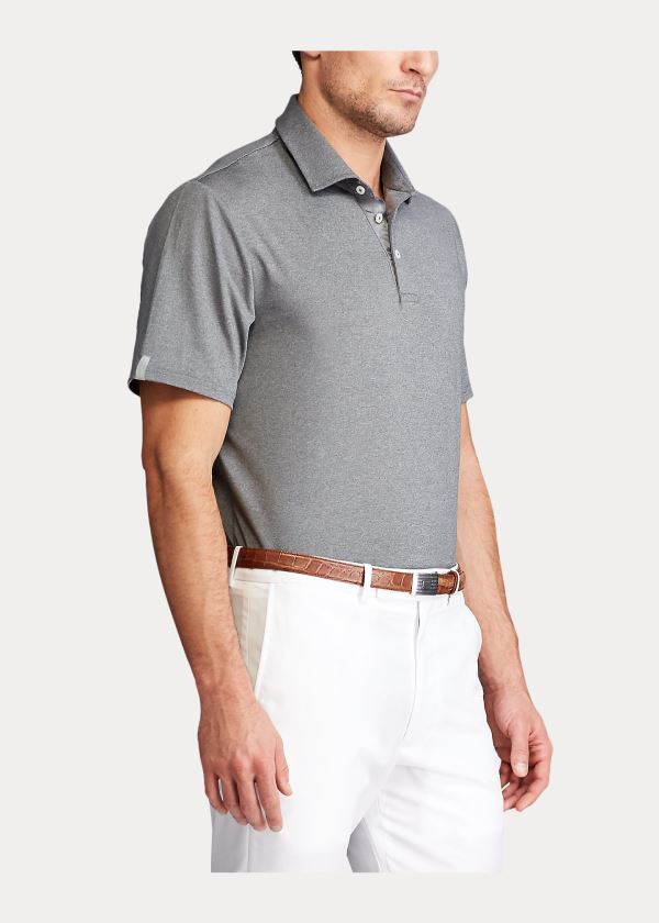 Koszulki Polo Ralph Lauren Classic Fit Performance Polo Męskie Szare | XUFU5843