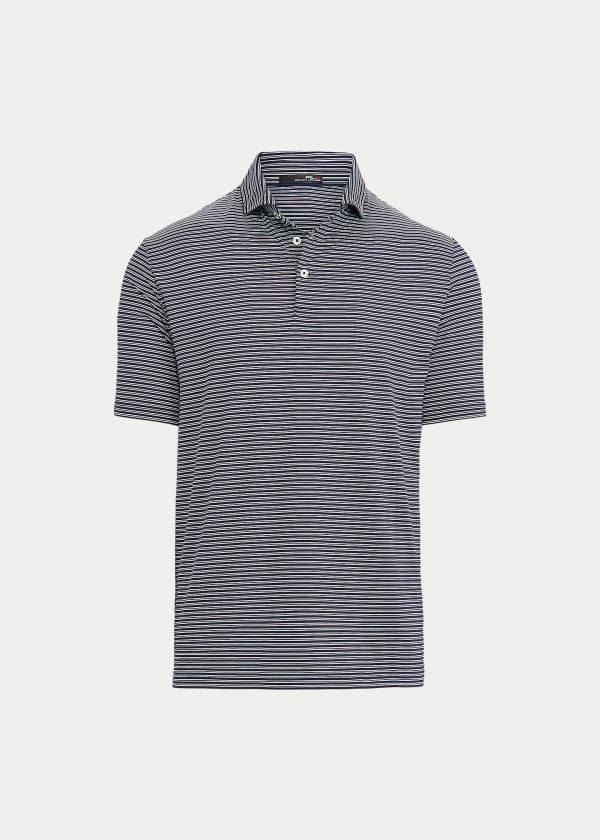 Koszulki Polo Ralph Lauren Classic Fit Performance Polo Męskie Granatowe Białe | OTRD7277