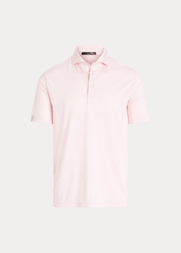 Koszulki Polo Ralph Lauren Classic Fit Performance Polo Męskie Głęboka Różowe Białe | YGUL3577