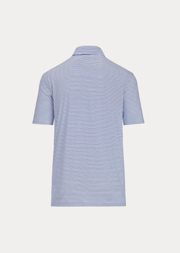 Koszulki Polo Ralph Lauren Classic Fit Performance Polo Męskie Białe Królewski Niebieski | DGQW8160