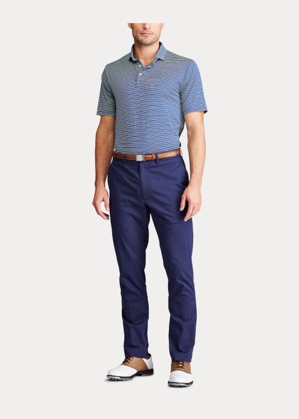 Koszulki Polo Ralph Lauren Classic Fit Performance Polo Męskie Królewski Niebieski Niebieskie Zielone | NPOE2126