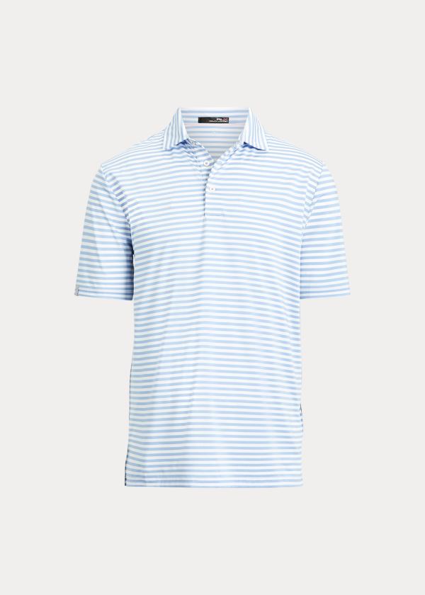 Koszulki Polo Ralph Lauren Classic Fit Performance Polo Męskie Niebieskie Białe | JZGR2968