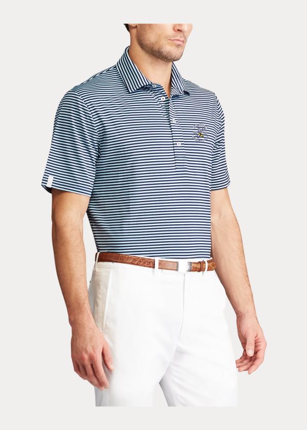 Koszulki Polo Ralph Lauren Classic Fit Performance Polo Męskie Granatowe Niebieskie | BESU3144