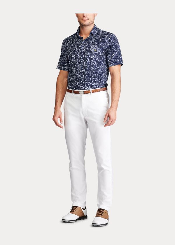 Koszulki Polo Ralph Lauren Classic Fit Performance Polo Męskie Granatowe Kolorowe | QUGH1669