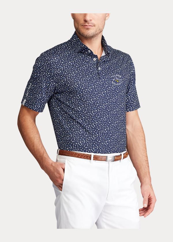 Koszulki Polo Ralph Lauren Classic Fit Performance Polo Męskie Granatowe Kolorowe | QUGH1669