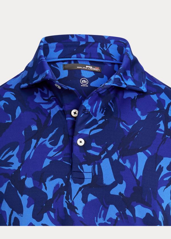 Koszulki Polo Ralph Lauren Classic Fit Performance Polo Męskie Camo | MXQE0971