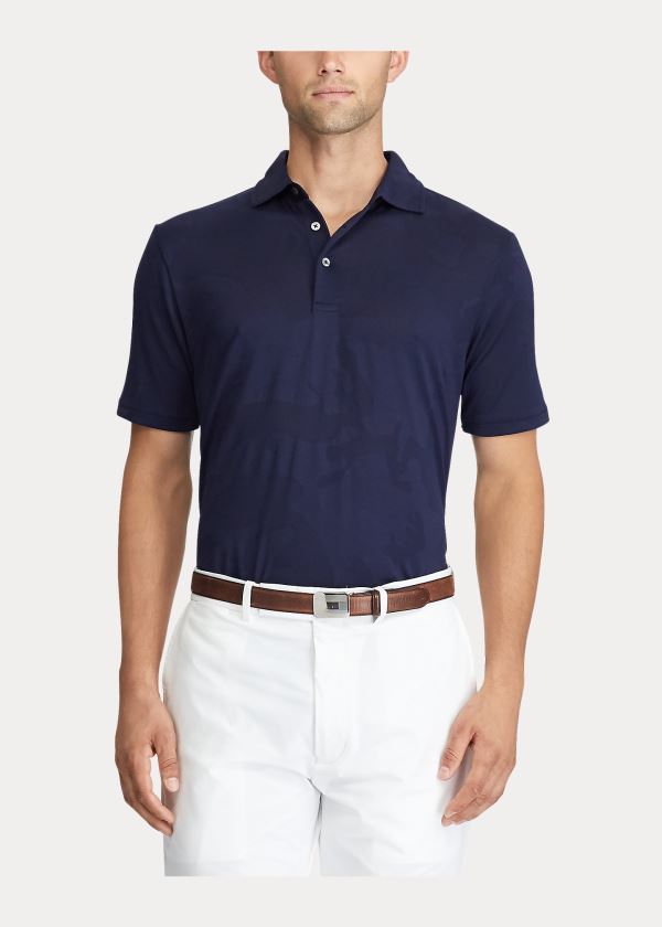 Koszulki Polo Ralph Lauren Classic Fit Performance Polo Męskie Granatowe | BSWB6693