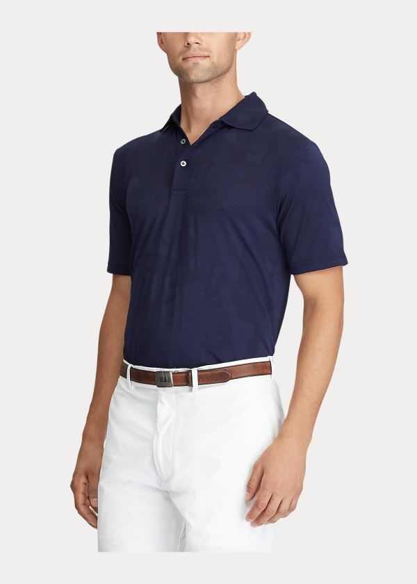 Koszulki Polo Ralph Lauren Classic Fit Performance Polo Męskie Granatowe | BSWB6693