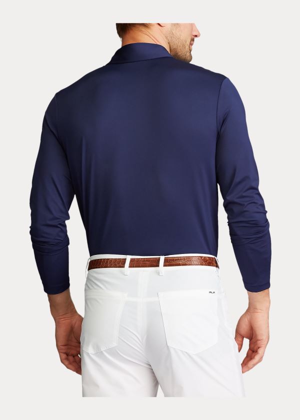 Koszulki Polo Ralph Lauren Classic Fit Performance Polo Męskie Granatowe | IGEZ3045