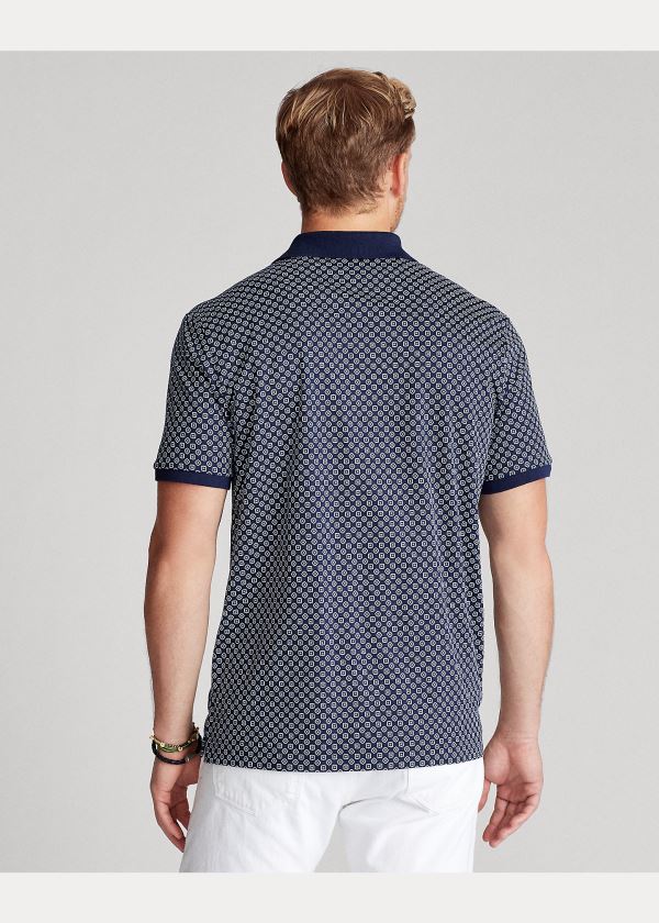 Koszulki Polo Ralph Lauren Classic Fit Soft Cotton Polo Męskie Granatowe Kolorowe | ISJW8668