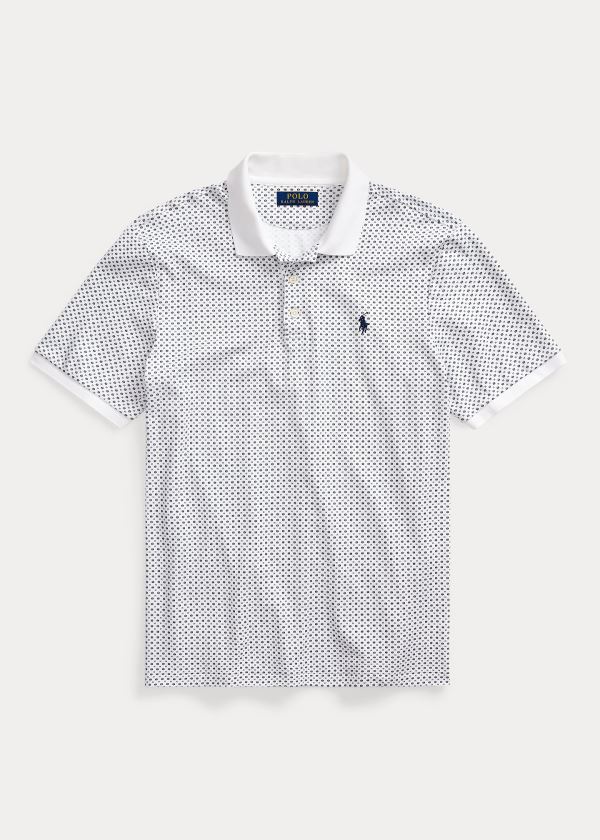 Koszulki Polo Ralph Lauren Classic Fit Soft Cotton Polo Męskie Białe Kolorowe | AJSJ8688