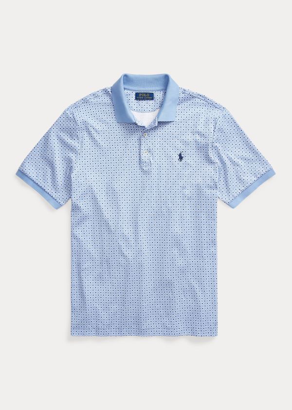 Koszulki Polo Ralph Lauren Classic Fit Soft Cotton Polo Męskie Niebieskie Kolorowe | QCEL2777