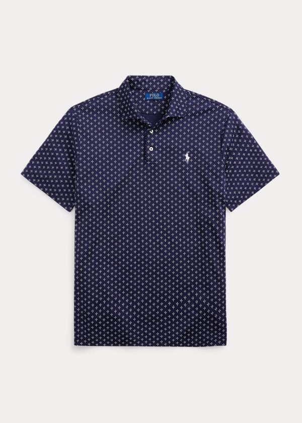 Koszulki Polo Ralph Lauren Classic Fit Soft Cotton Polo Męskie Granatowe Kolorowe | LQTK2147