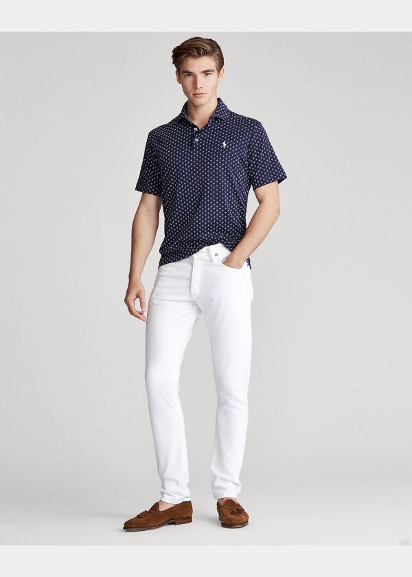 Koszulki Polo Ralph Lauren Classic Fit Soft Cotton Polo Męskie Granatowe Kolorowe | LQTK2147