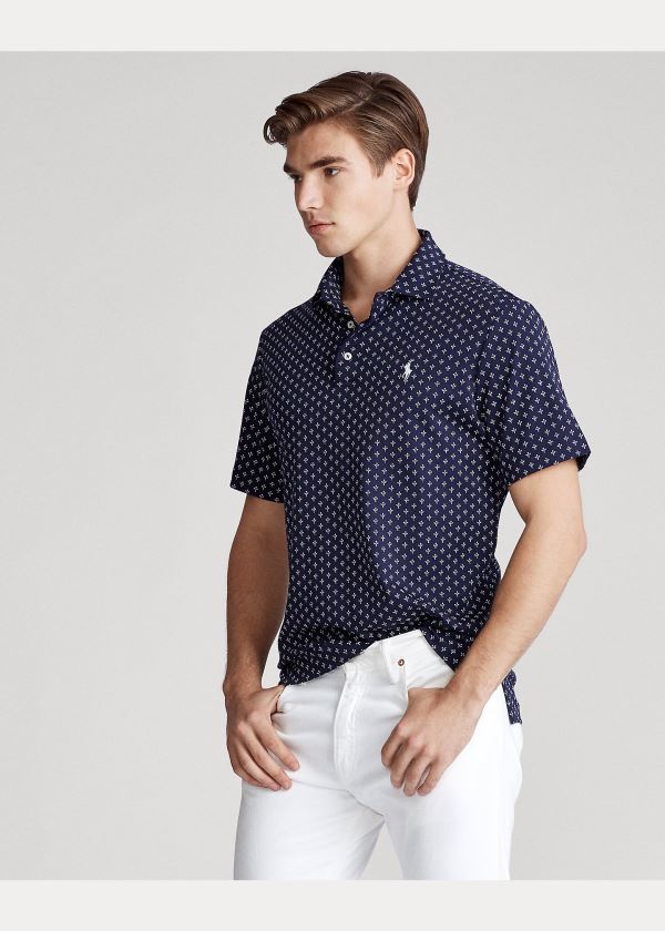 Koszulki Polo Ralph Lauren Classic Fit Soft Cotton Polo Męskie Granatowe Kolorowe | LQTK2147