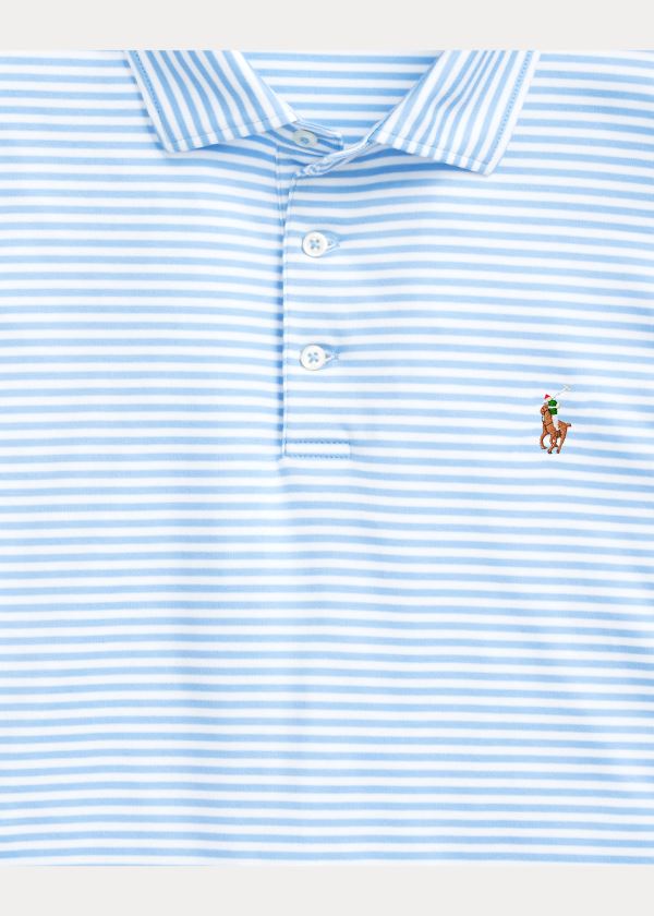 Koszulki Polo Ralph Lauren Classic Fit Soft Cotton Polo Męskie Niebieskie Białe | NSHR3067