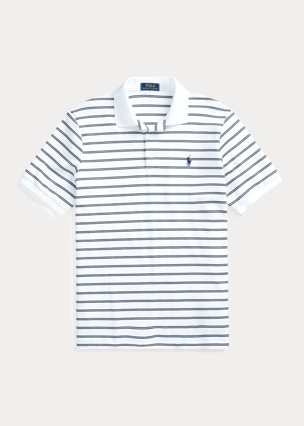 Koszulki Polo Ralph Lauren Classic Fit Soft Cotton Polo Męskie Białe Kolorowe | BSDO4481