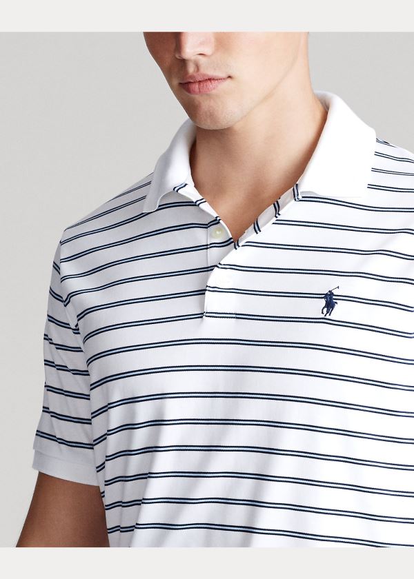 Koszulki Polo Ralph Lauren Classic Fit Soft Cotton Polo Męskie Białe Kolorowe | BSDO4481