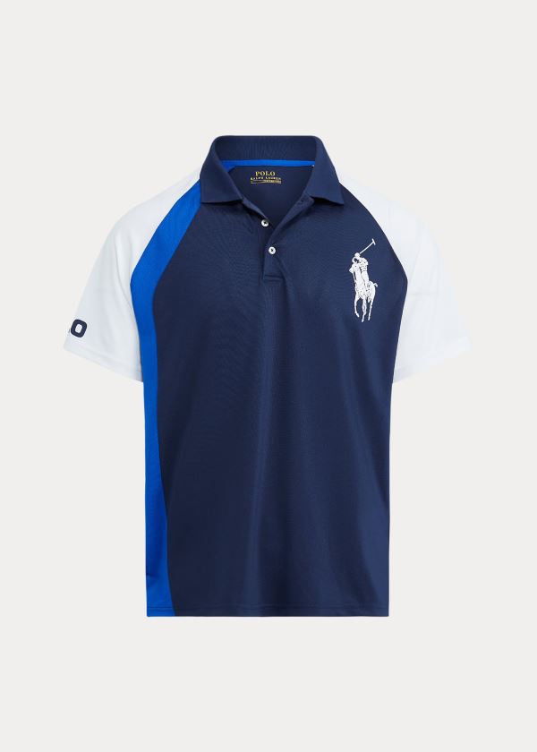 Koszulki Polo Ralph Lauren Classic Fit Tech Piqu? Polo Męskie Granatowe Kolorowe | TDXF4582