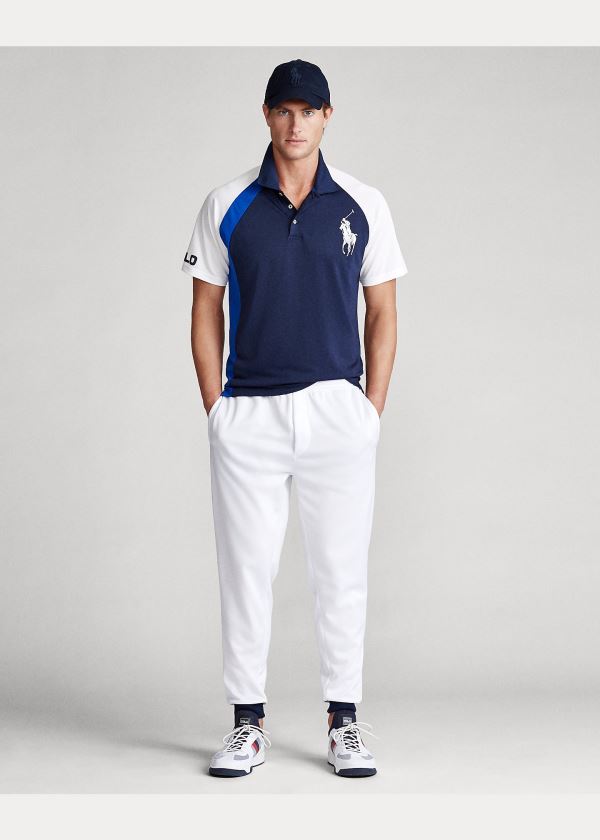 Koszulki Polo Ralph Lauren Classic Fit Tech Piqu? Polo Męskie Granatowe Kolorowe | TDXF4582