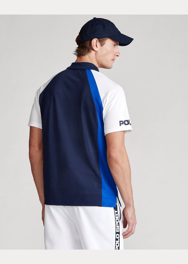 Koszulki Polo Ralph Lauren Classic Fit Tech Piqu? Polo Męskie Granatowe Kolorowe | TDXF4582