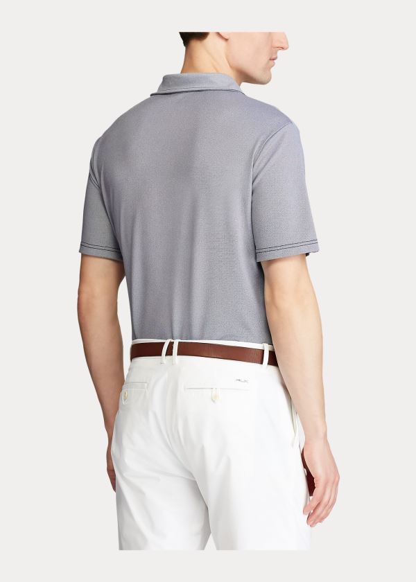 Koszulki Polo Ralph Lauren Classic Fit Tech Piqu? Polo Męskie Granatowe | NVWL8947