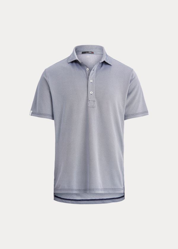 Koszulki Polo Ralph Lauren Classic Fit Tech Piqu? Polo Męskie Granatowe | NVWL8947