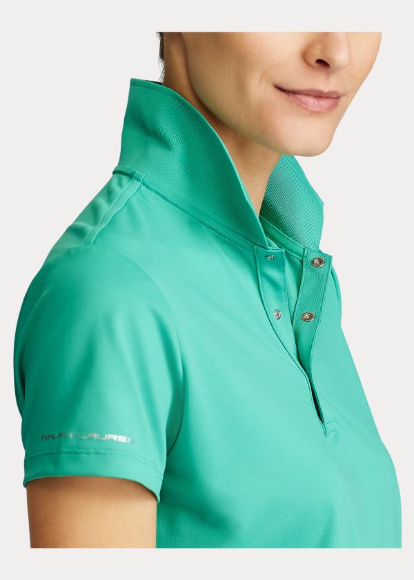 Koszulki Polo Ralph Lauren Performance Golf Polo Damskie Zielone | HHEJ7269