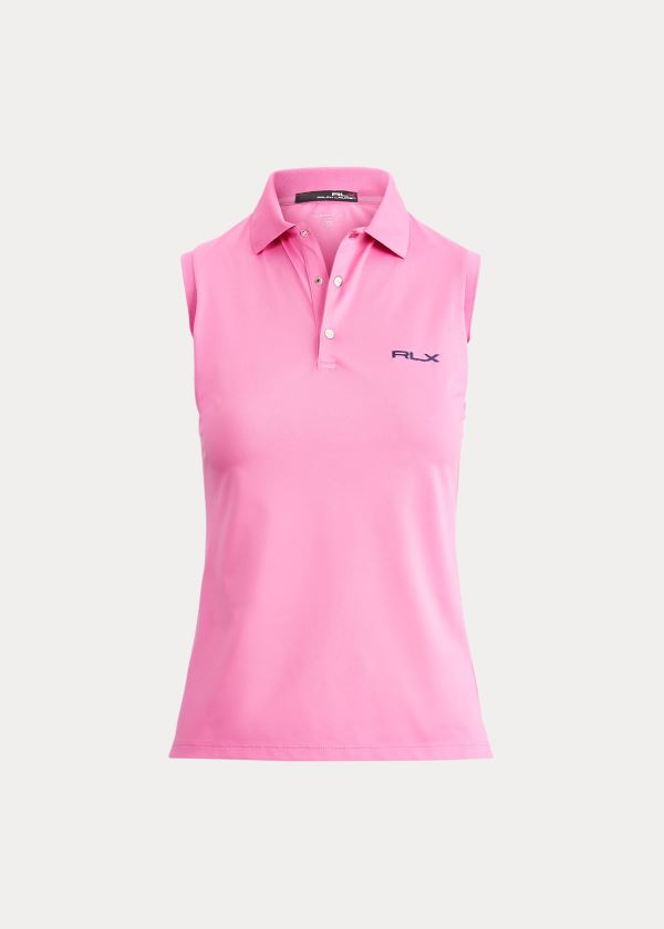 Koszulki Polo Ralph Lauren Performance Golf Polo Shirt Damskie Różowe | ILRU2384