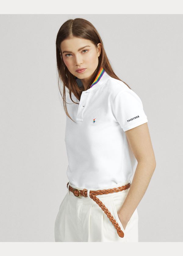 Koszulki Polo Ralph Lauren Pride Polo Shirt Męskie Białe | UYJD4064