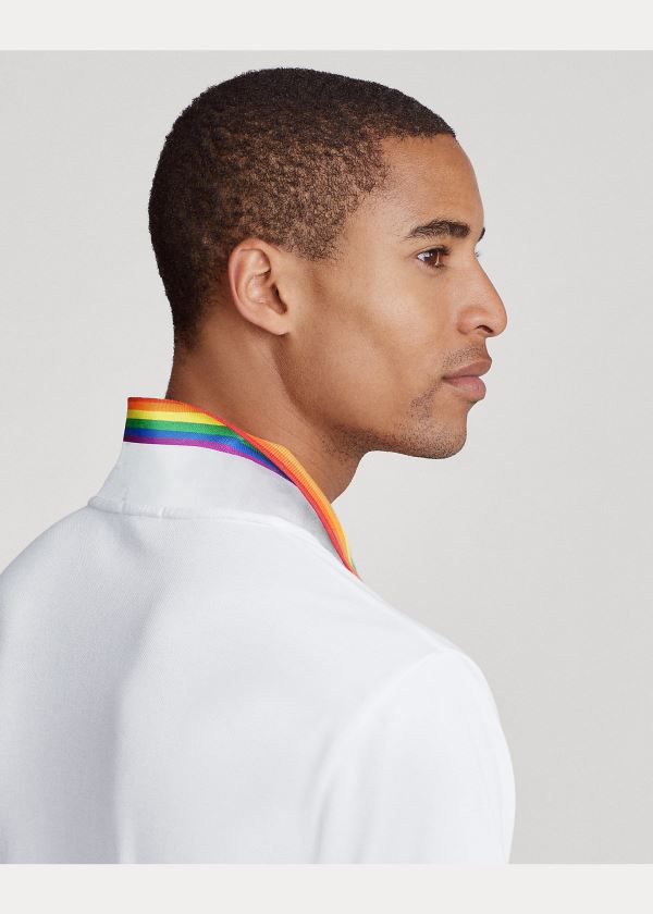 Koszulki Polo Ralph Lauren Pride Polo Shirt Męskie Białe | UYJD4064